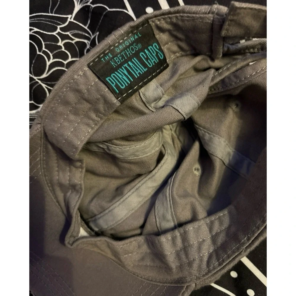 Kbethos Women's Distressed Grey Original Ponytail Baseball Cap‎ Hat